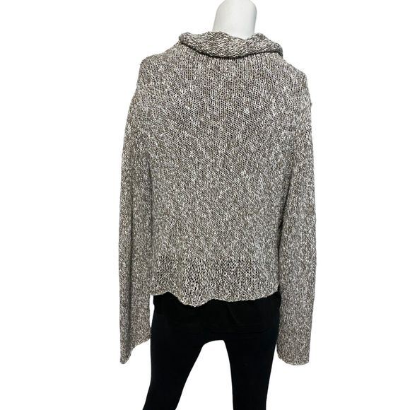 Eileen Fisher Cotton Nubble Marled Knit Open Cardigan Sweater Sz M EUC - Picture 2 of 12